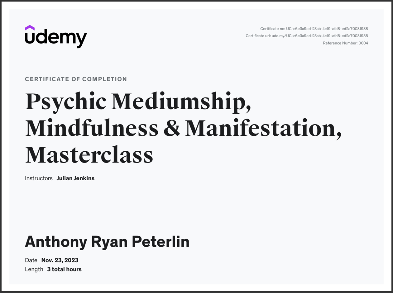 Psychic Mediumship Masterclass