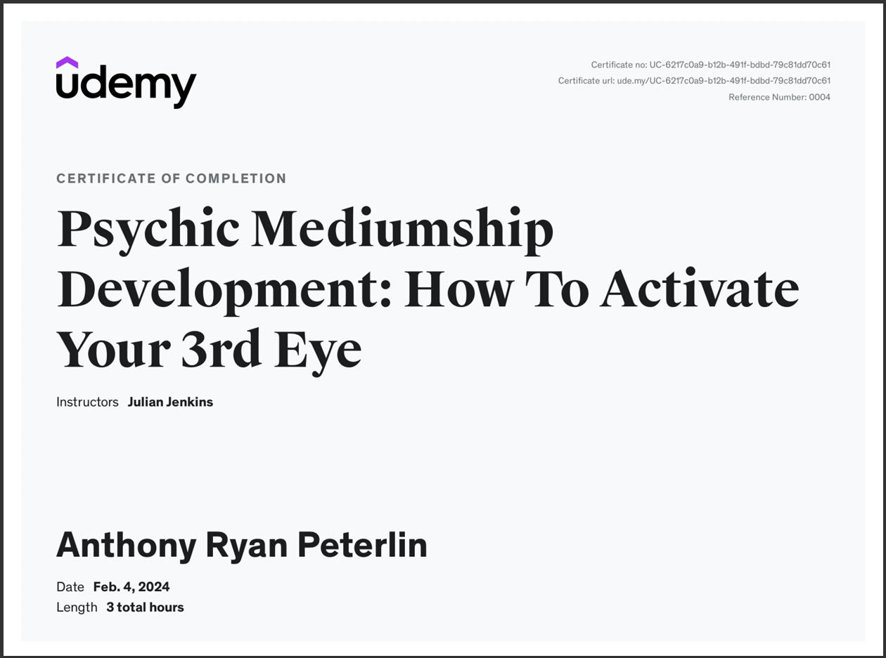 Psychic Mediumship Development